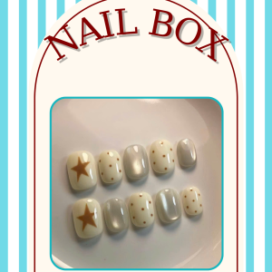 NailBox Ngôi Sao & Chấm Bi Y2K Vintage